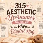 315+ Aesthetic Usernames That Feel Like a Warm Digital Hug