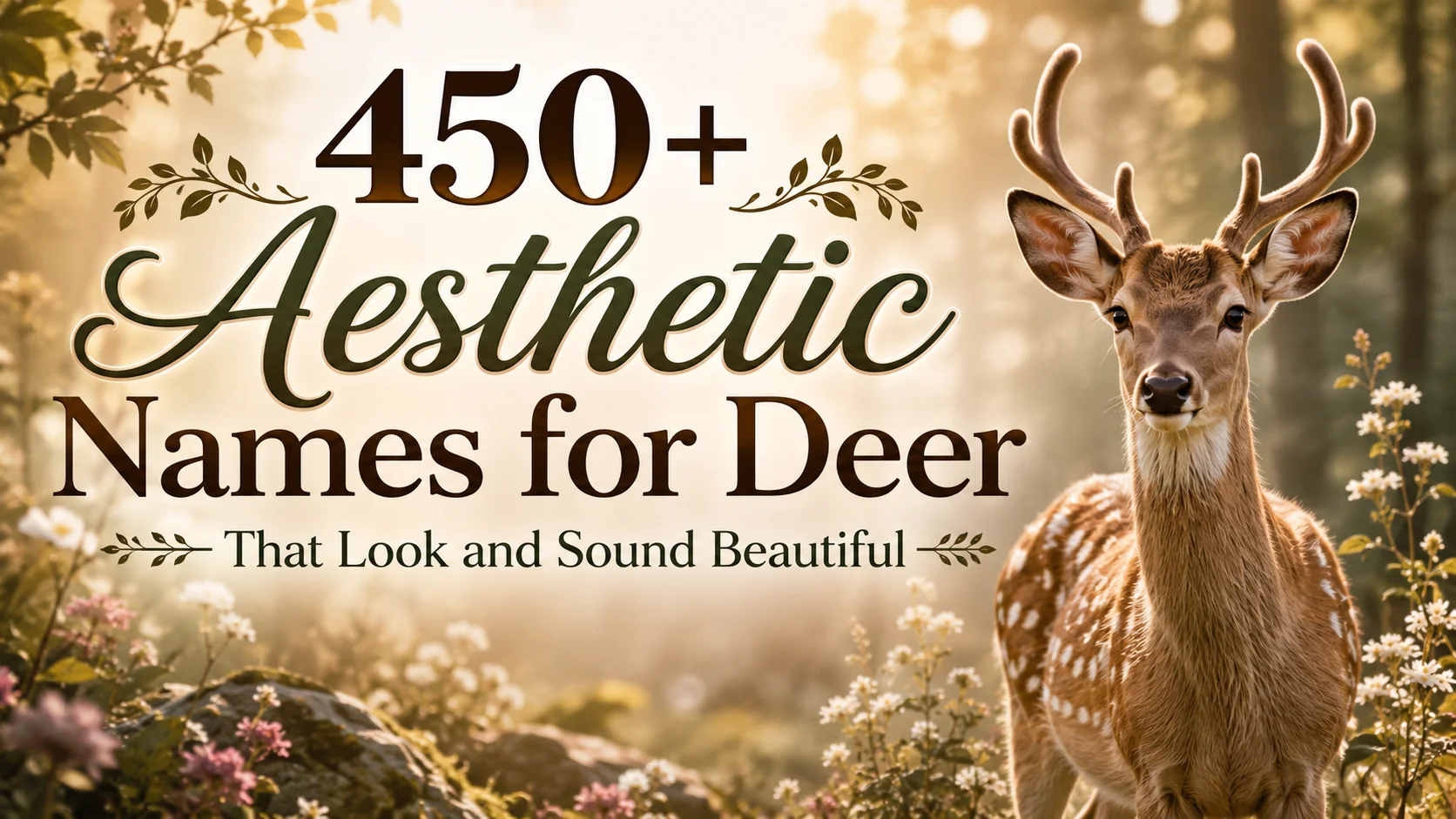 450+ Aesthetic Names for Deer That Look and Sound Beautiful