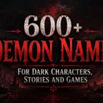 600+ Demon Names for Dark Characters, Stories and Games