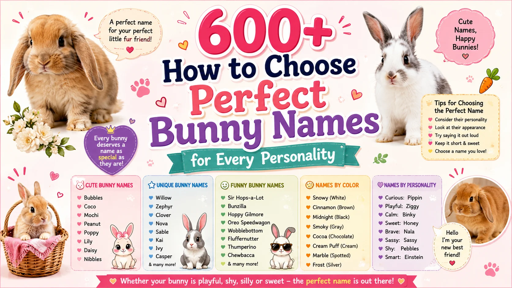 600+ How to Choose Perfect Bunny Names for Every Personality