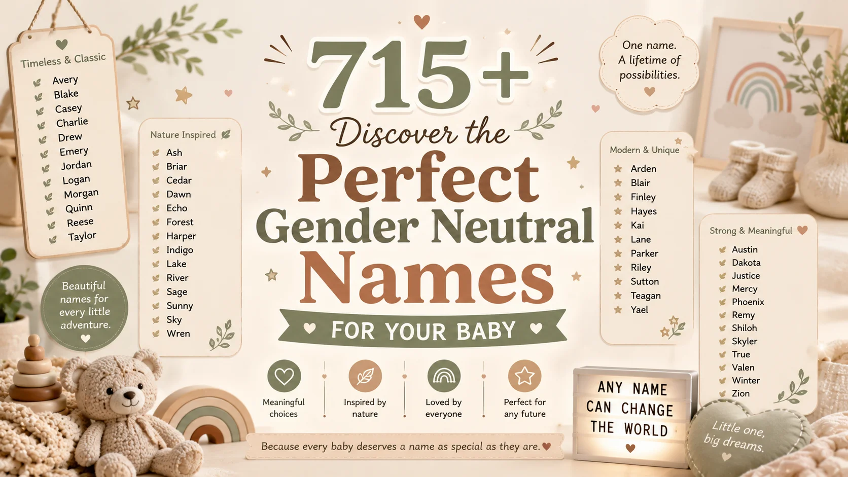 715+ Discover the Perfect Gender Neutral Names for Your Baby