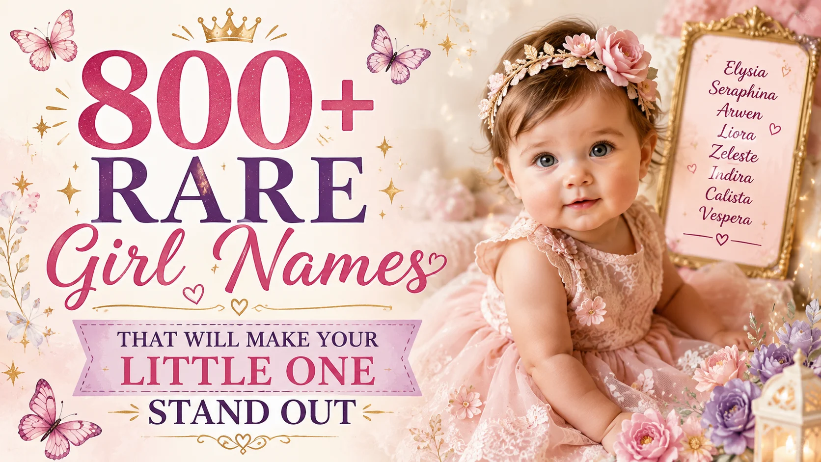 800+ Rare Girl Names That Will Make Your Little One Stand Out