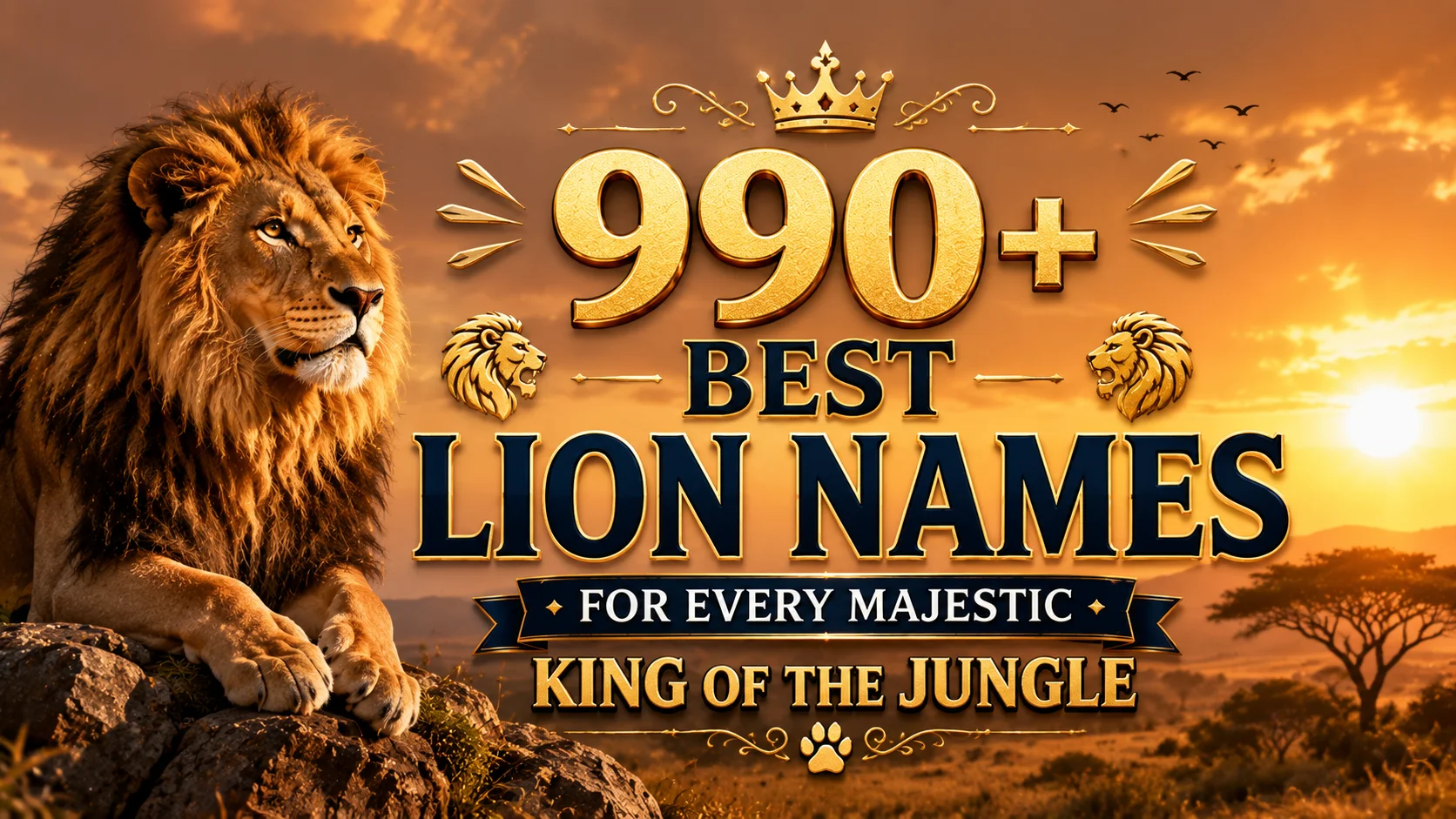 990+ Best Lion Names for Every Majestic King of the Jungle