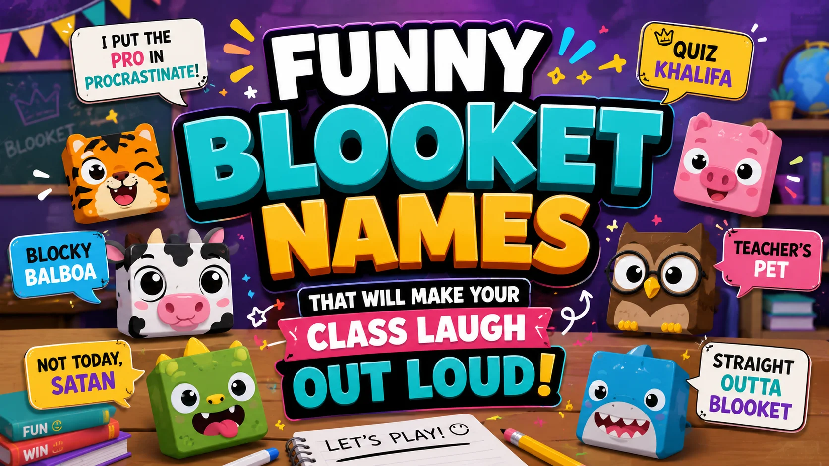 Funny Blooket Names That Will Make Your Class Laugh Out Loud