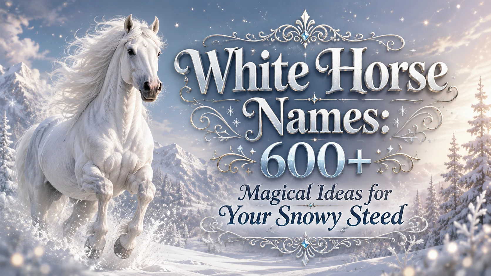 White Horse Names 600+ Magical Ideas for Your Snowy Steed