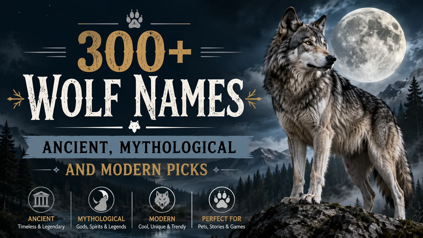 300+ Wolf Names Ancient, Mythological and Modern Picks