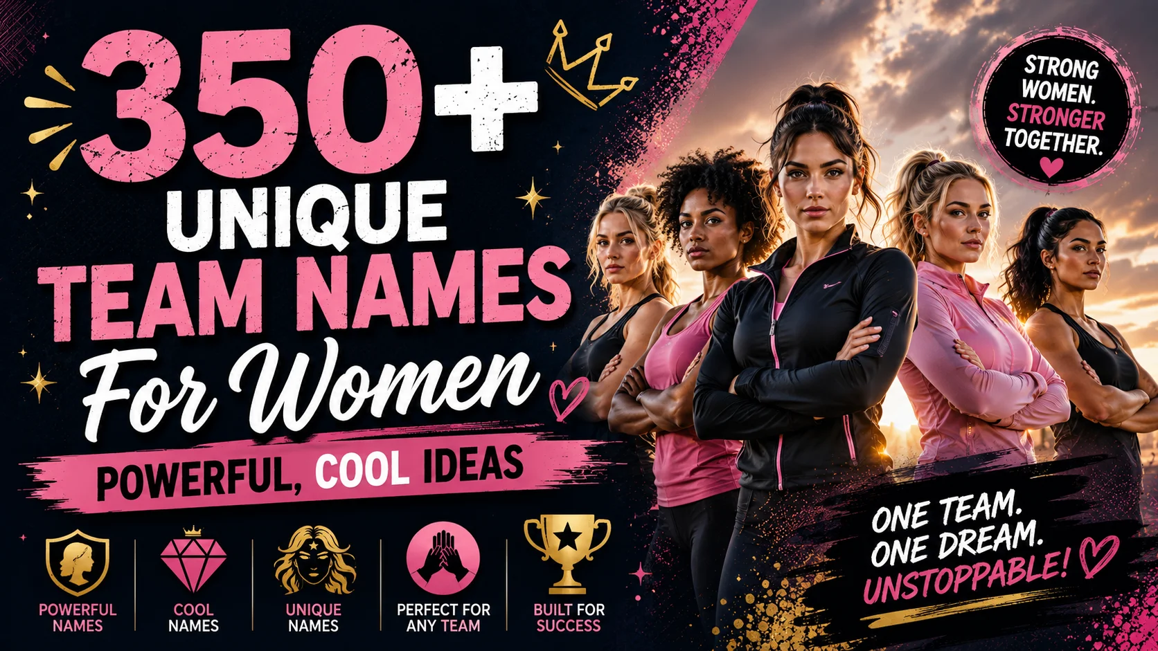 350+ Unique Team Names For Women Powerful, Cool Ideas