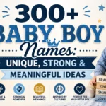 300+ Baby Boy Names Unique, Strong & Meaningful Ideas