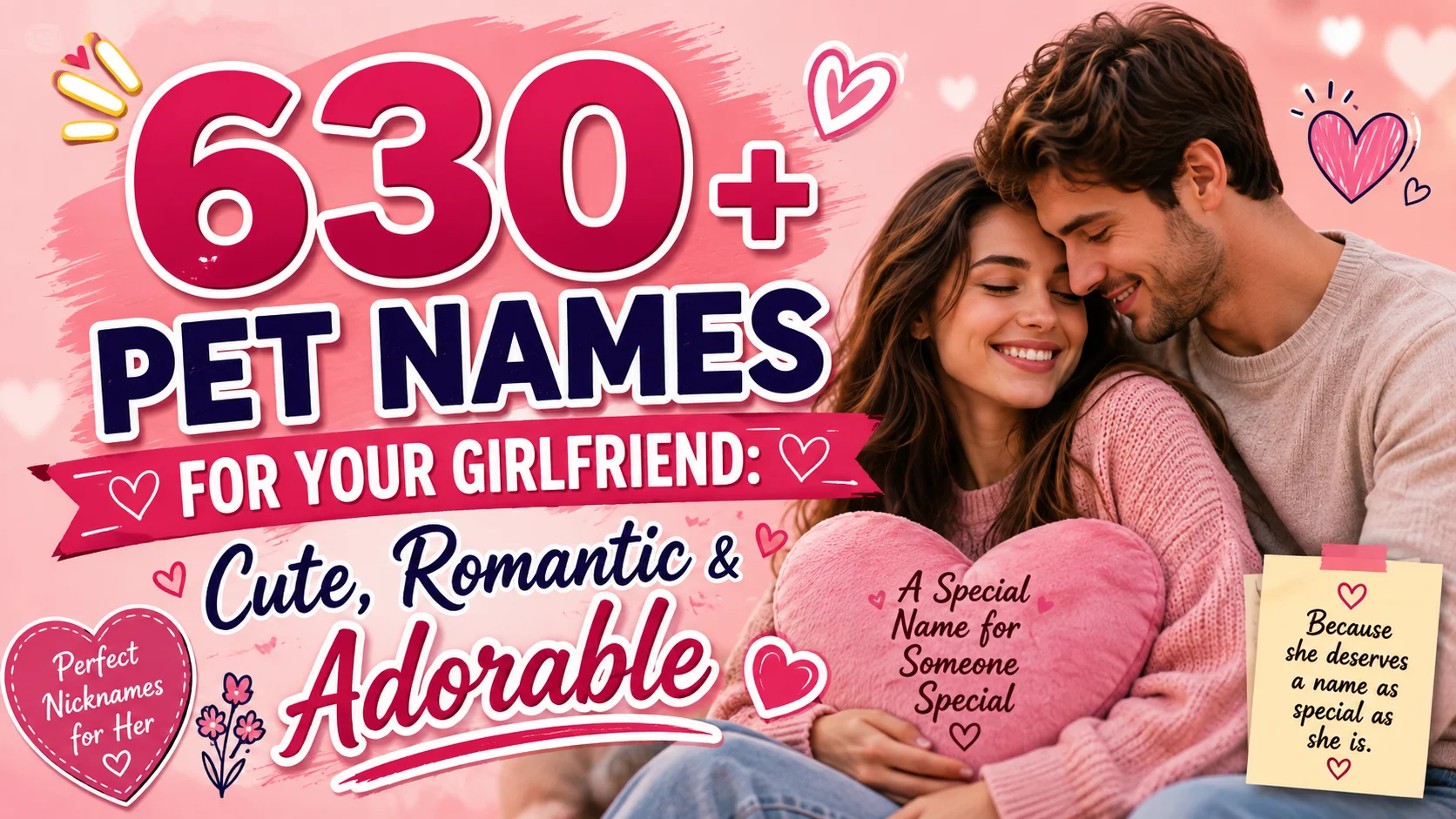 630+ Pet Names for Your Girlfriend Cute, Romantic & Adorable