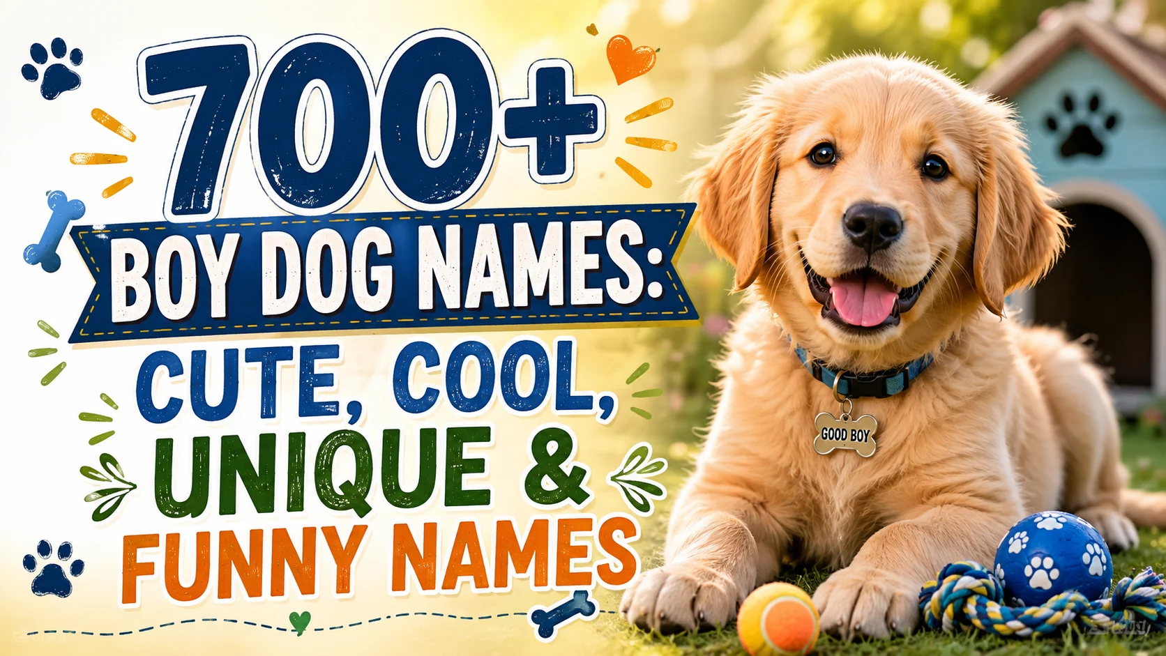 700+ Boy Dog Names Cute, Cool, Unique & Funny Names