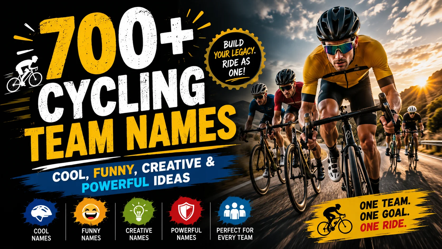 700+ Cycling Team Names Cool, Funny, Creative & Powerful Ideas