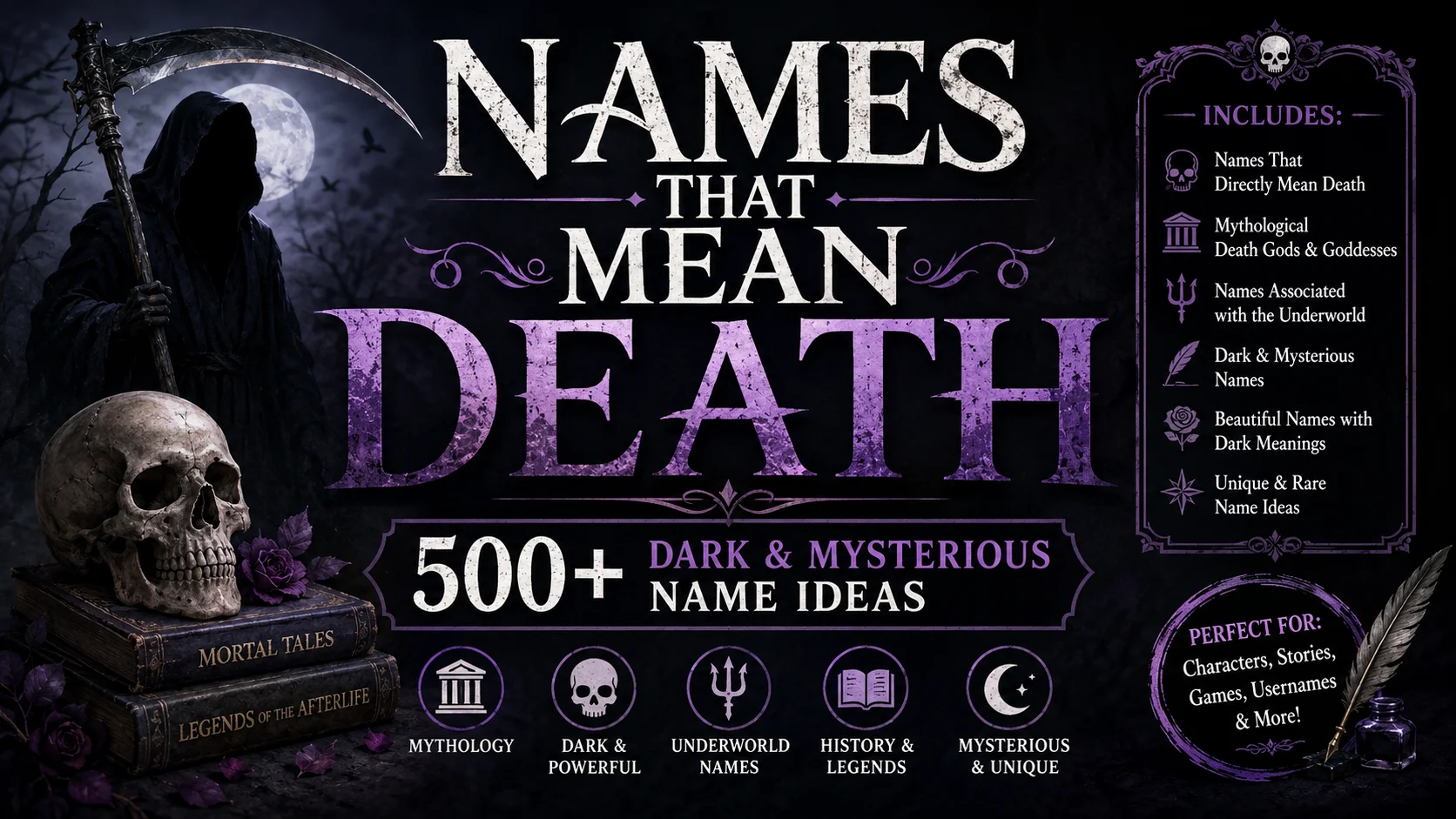 Names That Mean Death 500+ Dark & Mysterious Name Ideas 🖤