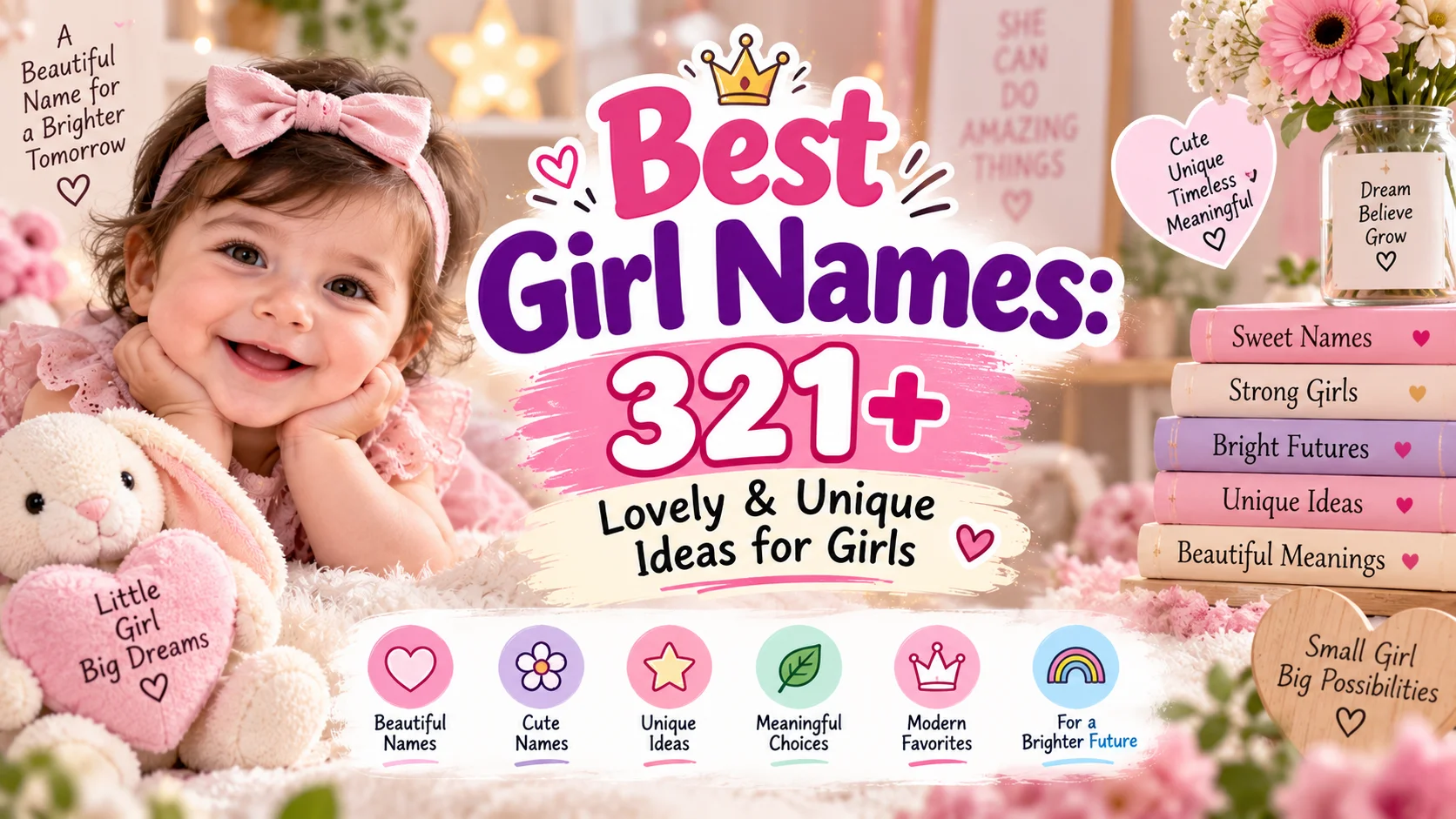 Best Girl Names 321+ Lovely & Unique Ideas for Girls 🌸✨