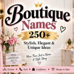 Boutique Names 250+ Stylish, Elegant & Unique Ideas 👗✨