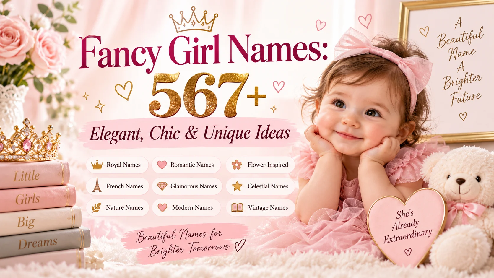 Fancy Girl Names: 567+ Elegant, Chic & Unique Ideas ✨👑