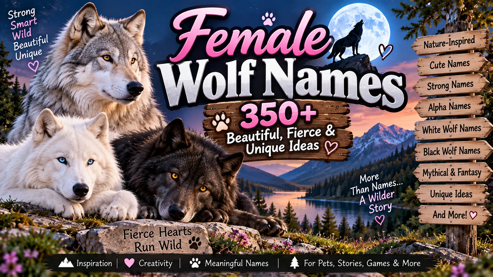 Female Wolf Names 350+ Beautiful, Fierce & Unique Ideas 🐺✨