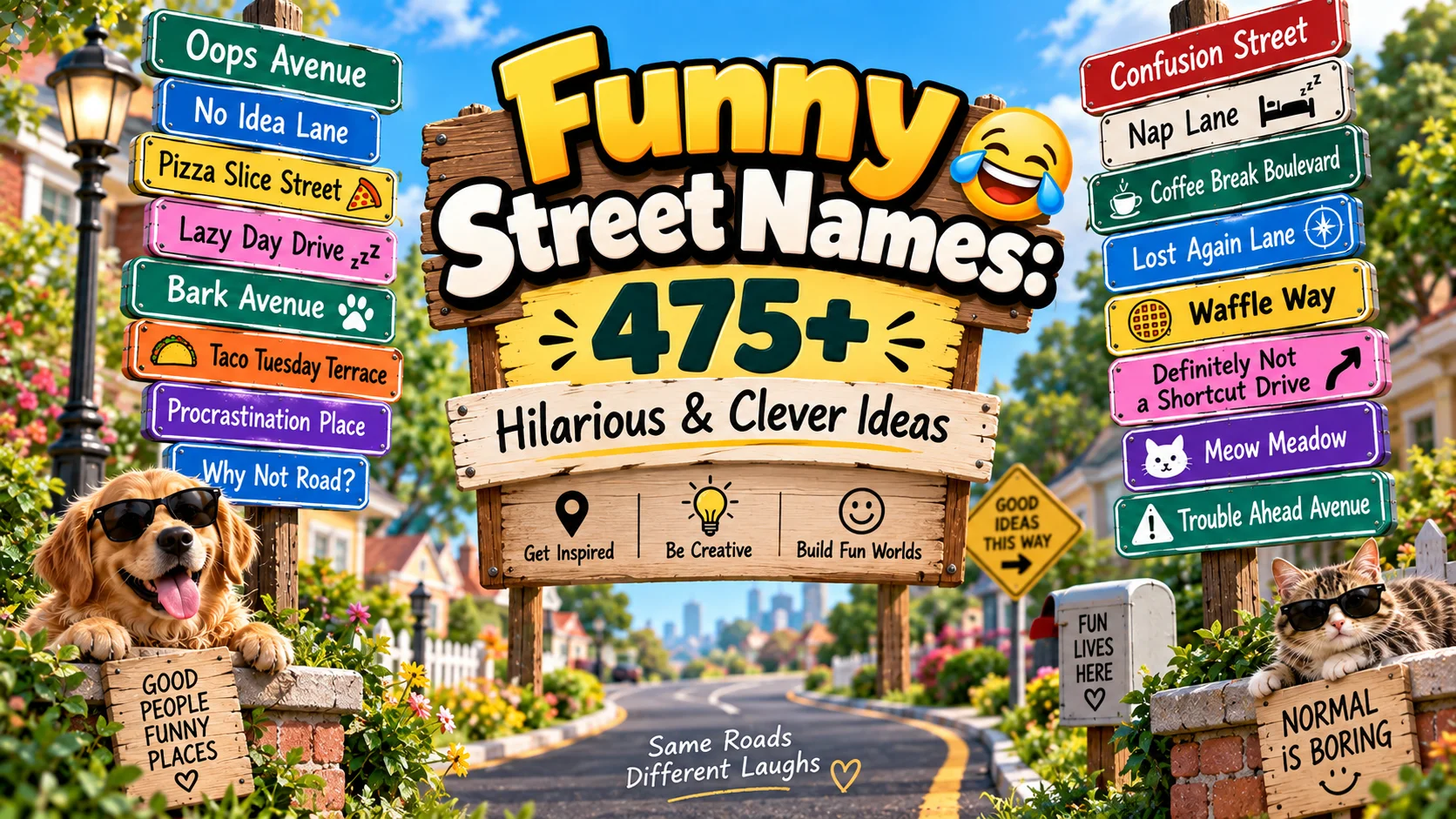 Funny Street Names 475+ Hilarious & Clever Ideas 😂🛣️