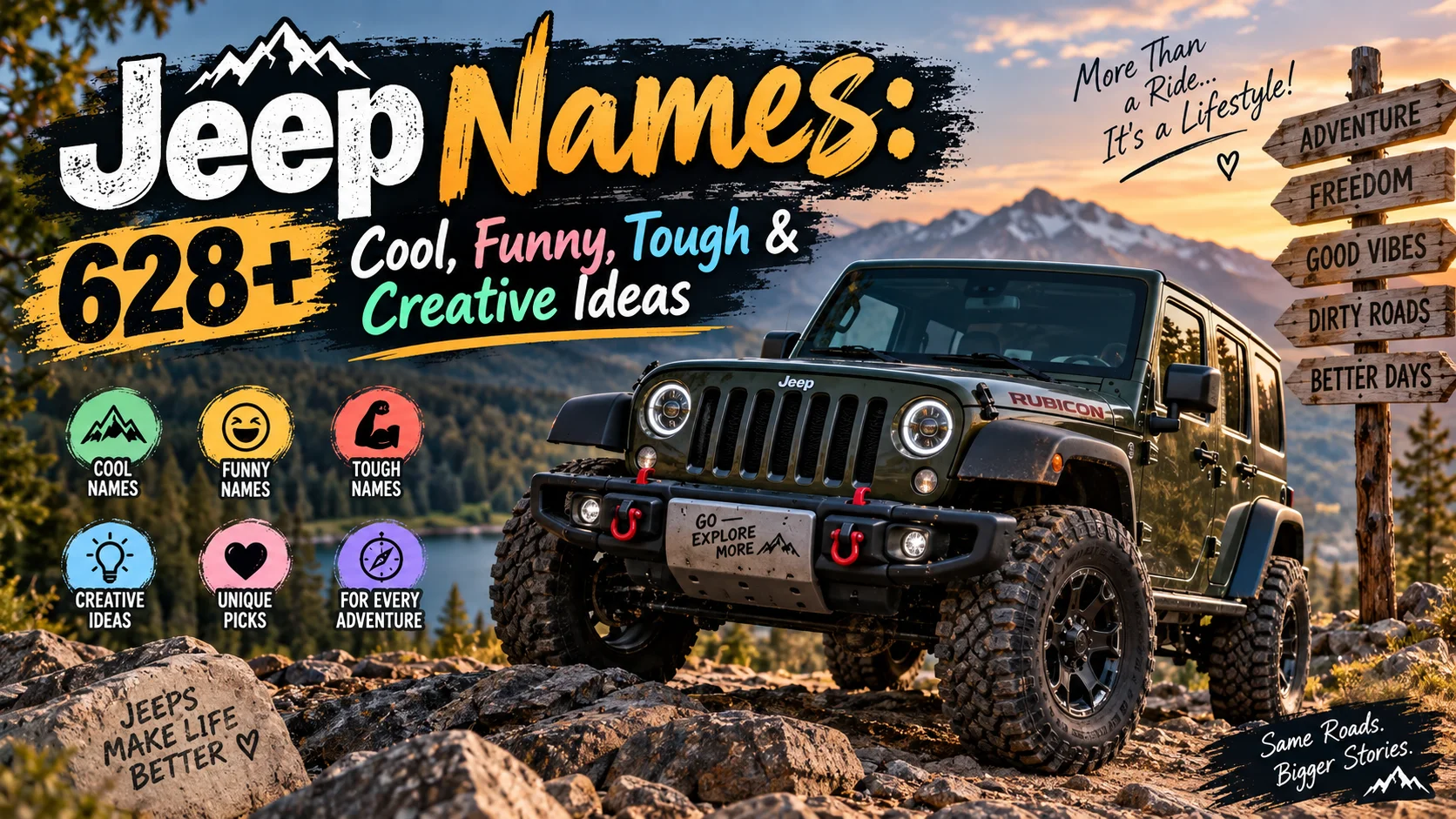 Jeep Names 628+ Cool, Funny, Tough & Creative Ideas 🚙🔥