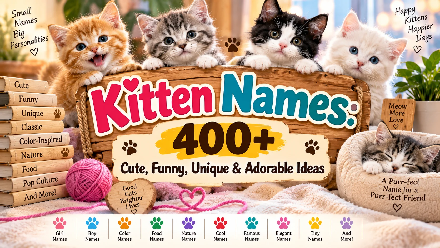 Kitten Names 400+ Cute, Funny, Unique & Adorable Ideas