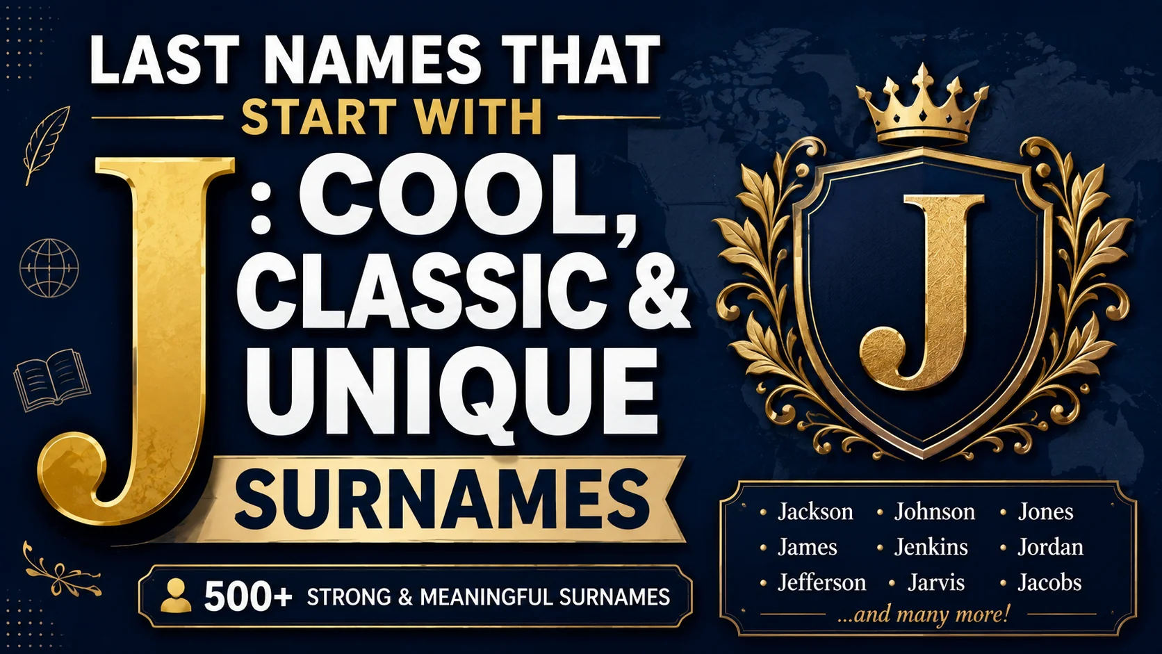 Last Names That Start With J Cool, Classic & Unique Surnames