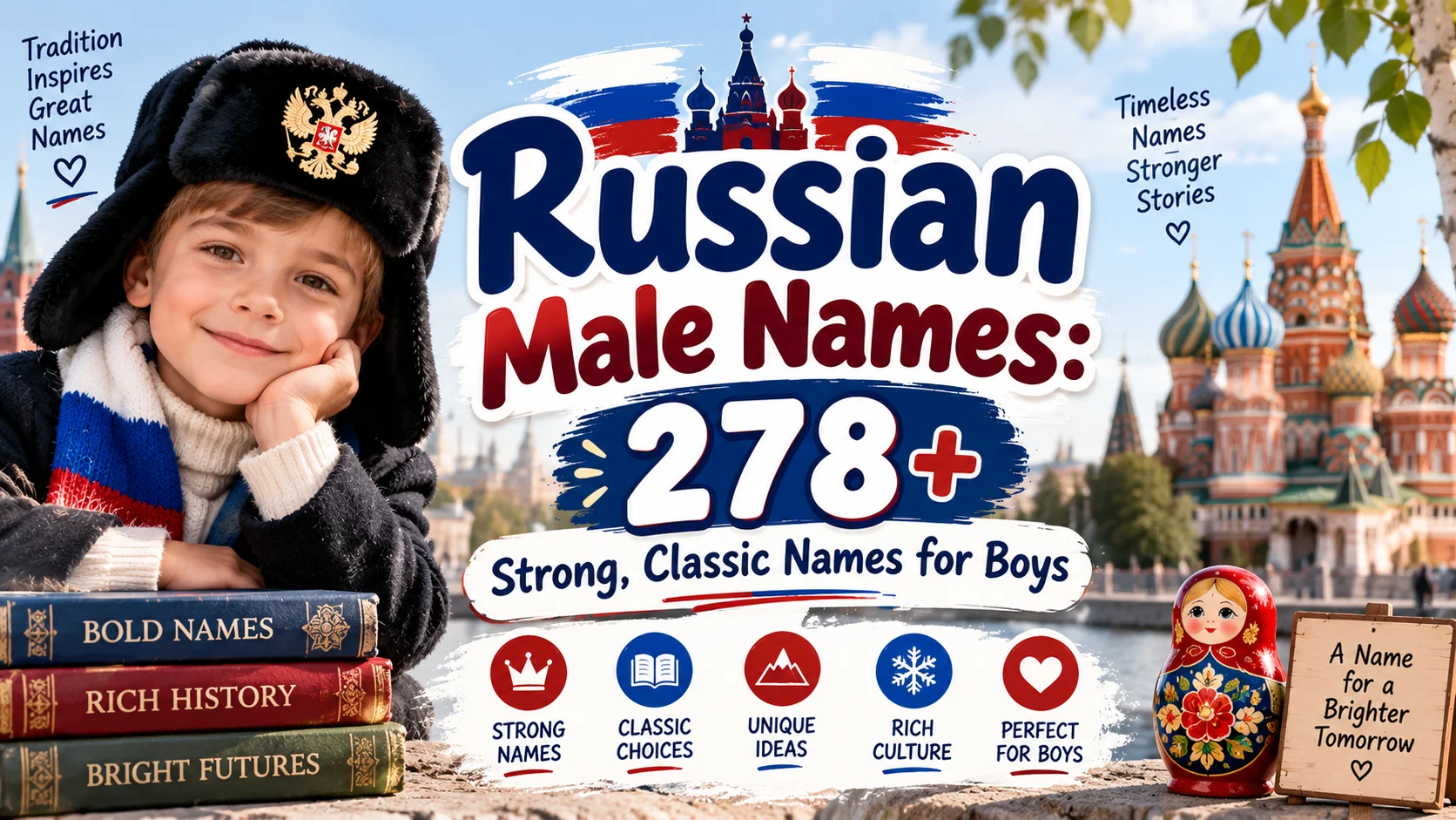 Russian Male Names 278+ Strong, Classic Names for Boys 🇷🇺💙
