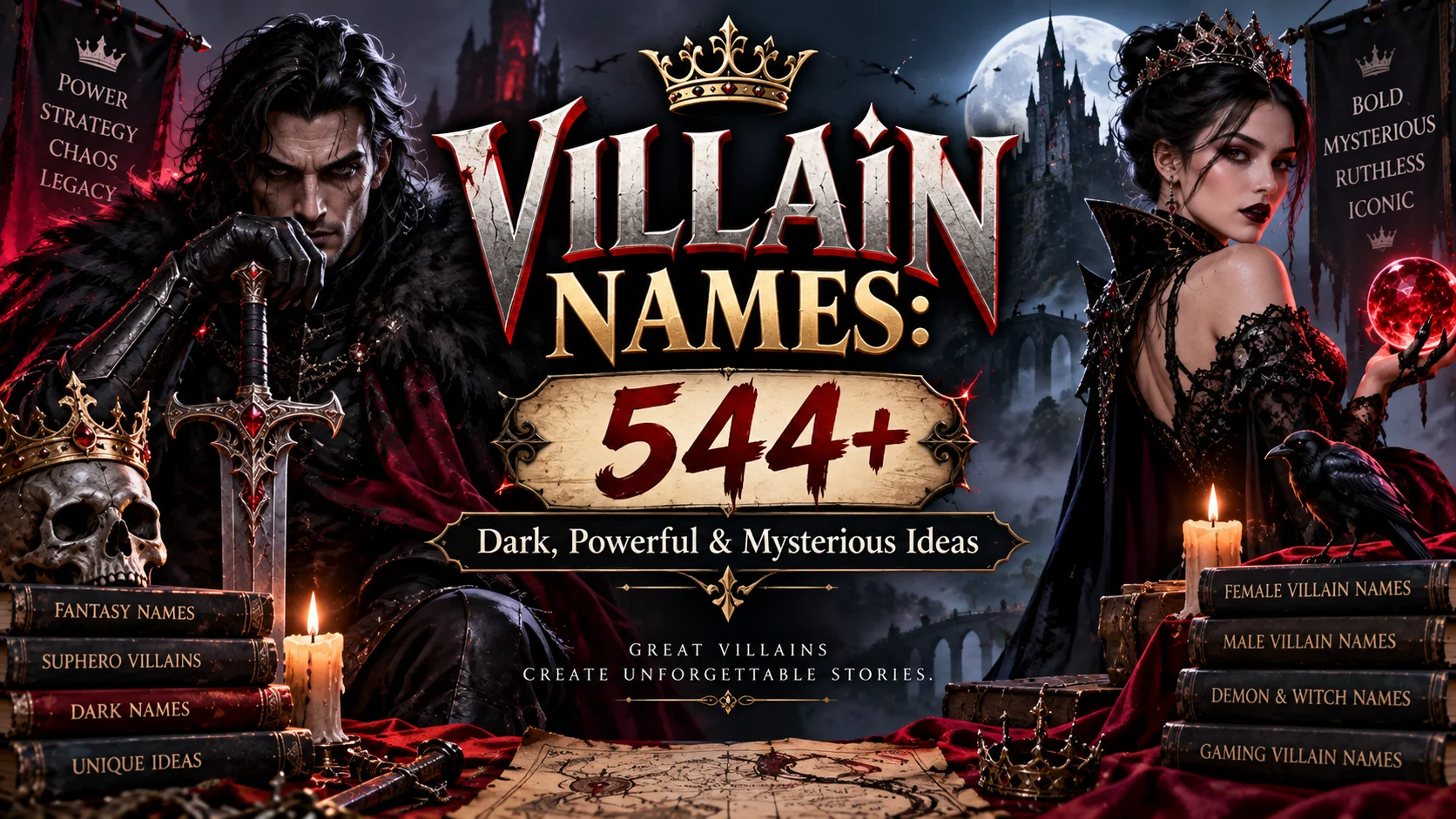 Villain Names 544+ Dark, Powerful & Mysterious Ideas 🖤⚔️