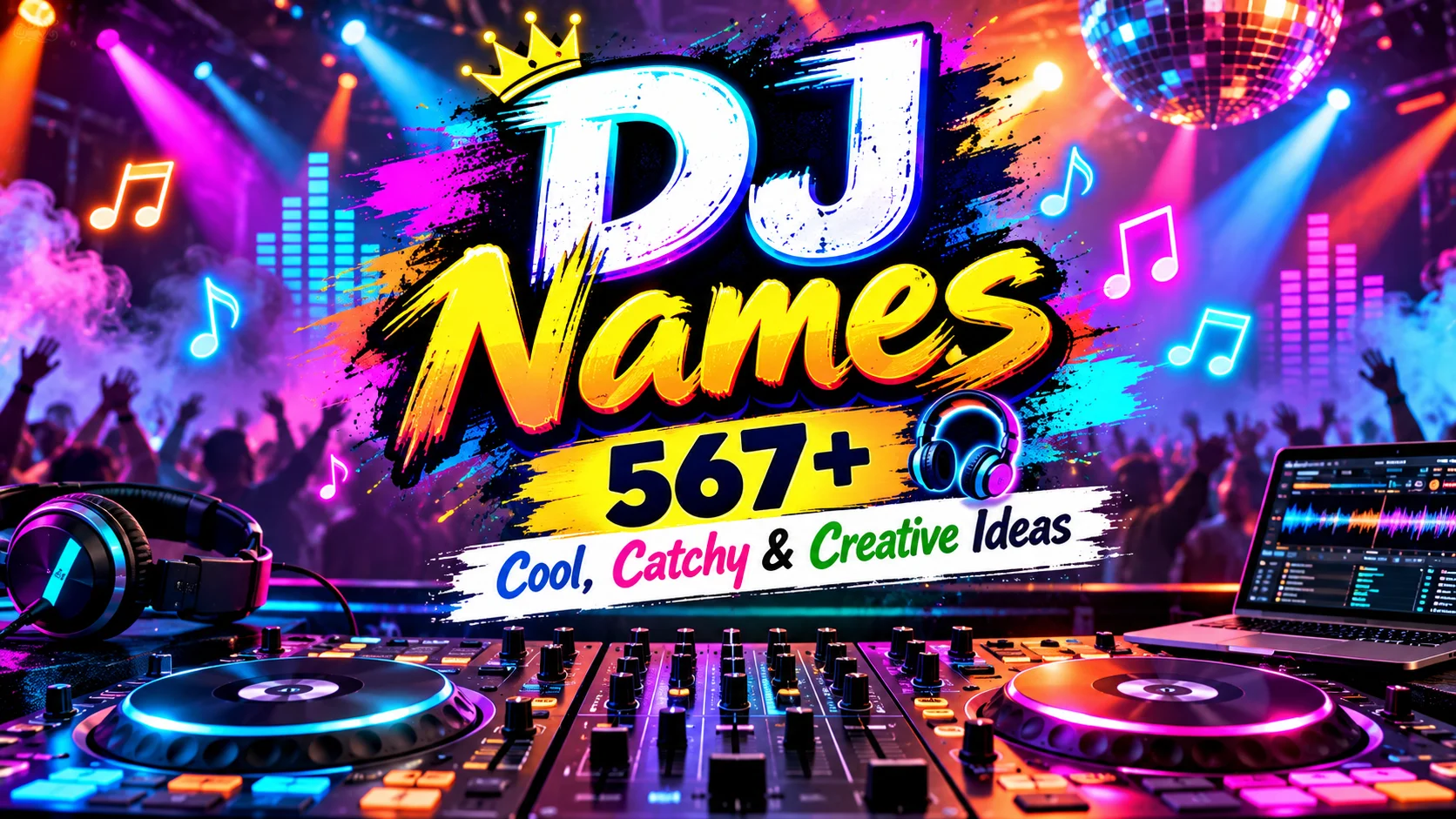 DJ Names 567+ Cool, Catchy & Creative Ideas 🎧🔥
