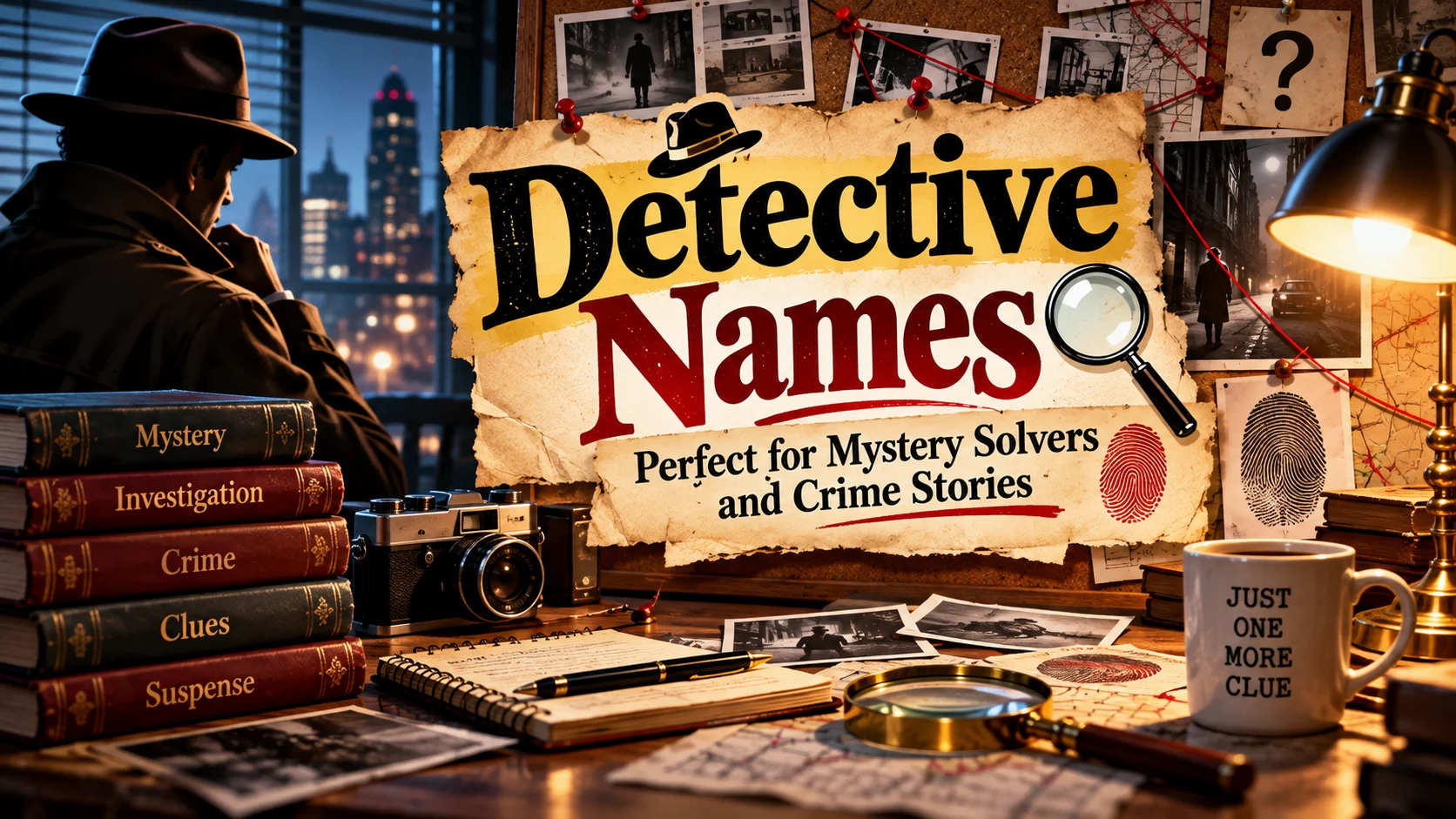 Detective Names Perfect for Mystery Solvers and Crime Stories 🔎