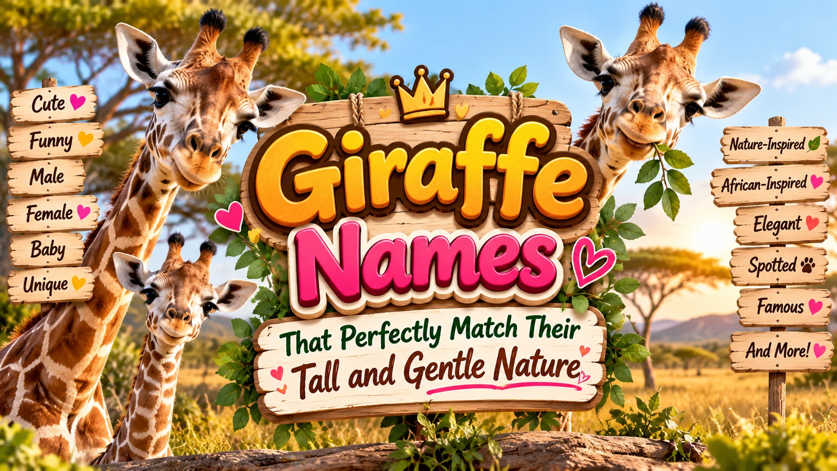 Giraffe Names That Perfectly Match Their Tall and Gentle Nature
