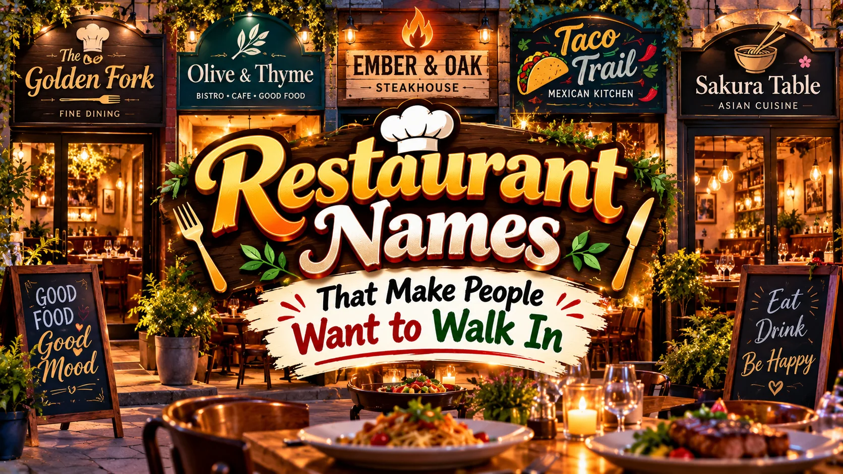 Restaurant Names That Make People Want to Walk In 🍽️