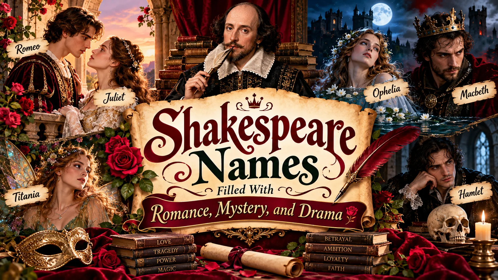 Shakespeare Names Filled With Romance, Mystery, and Drama 🌹