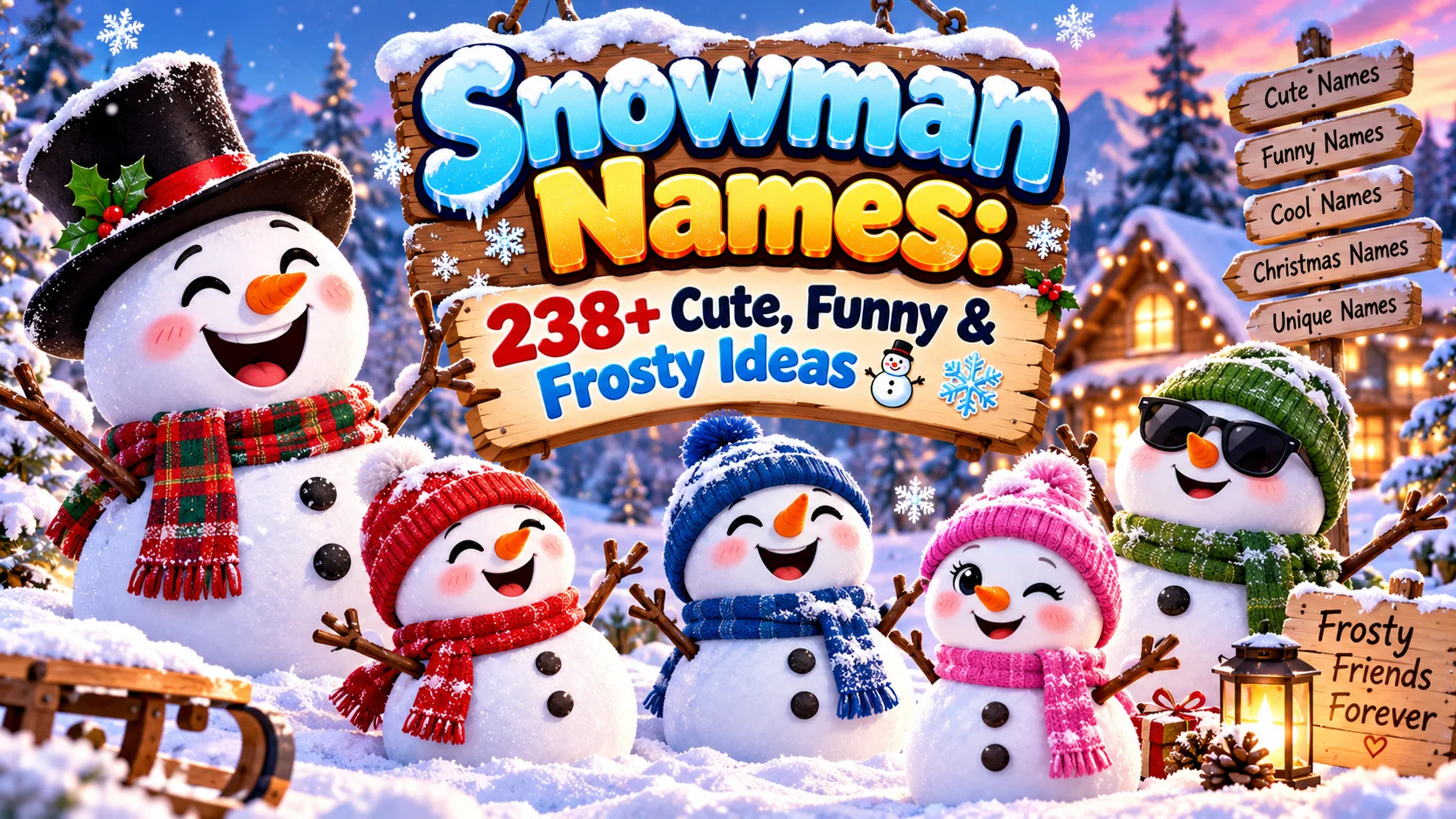 Snowman Names 238+ Cute, Funny & Frosty Ideas ☃️❄️