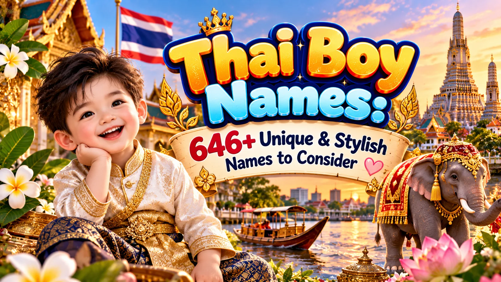 Thai Boy Names 646+ Unique & Stylish Names to Consider 🇹🇭✨
